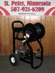 2000 PSI 3.5 GPM Electric Cold Cart With Reel